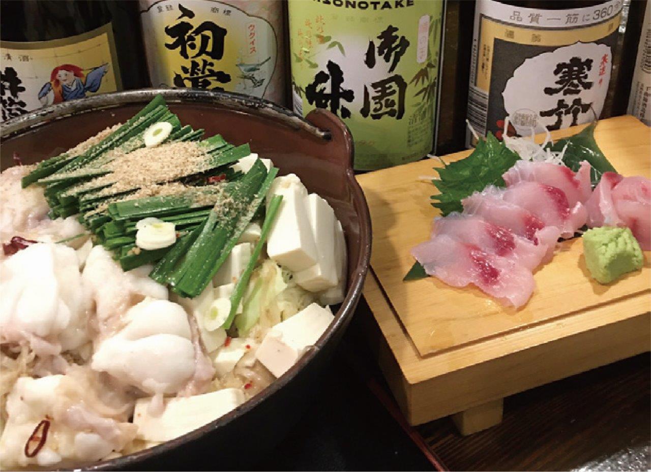 人気の牛もつ鍋