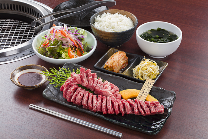 自慢のダイヤモンドカット上カルビです