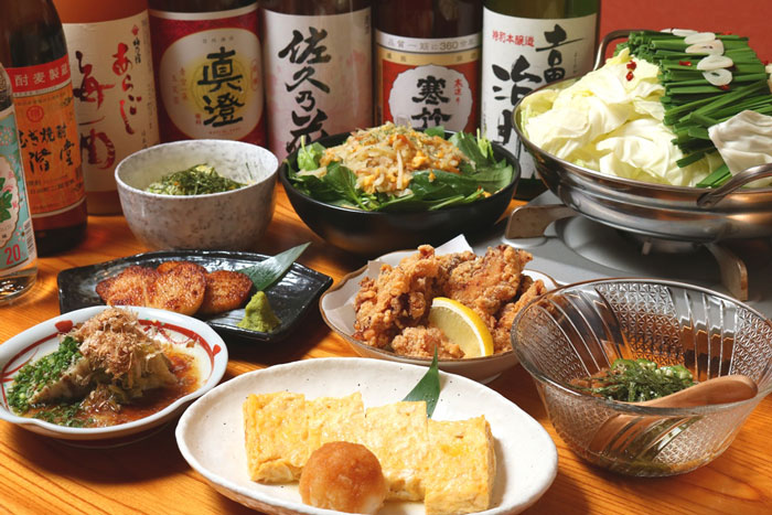 豊富な料理のおもてなし